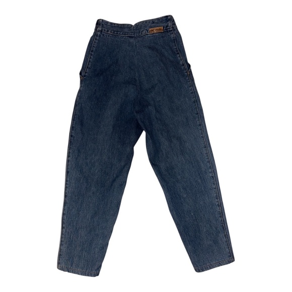 90’s Vintage High Waisted Embroidered Jeans Italy Baggy - Picture 2 of 8